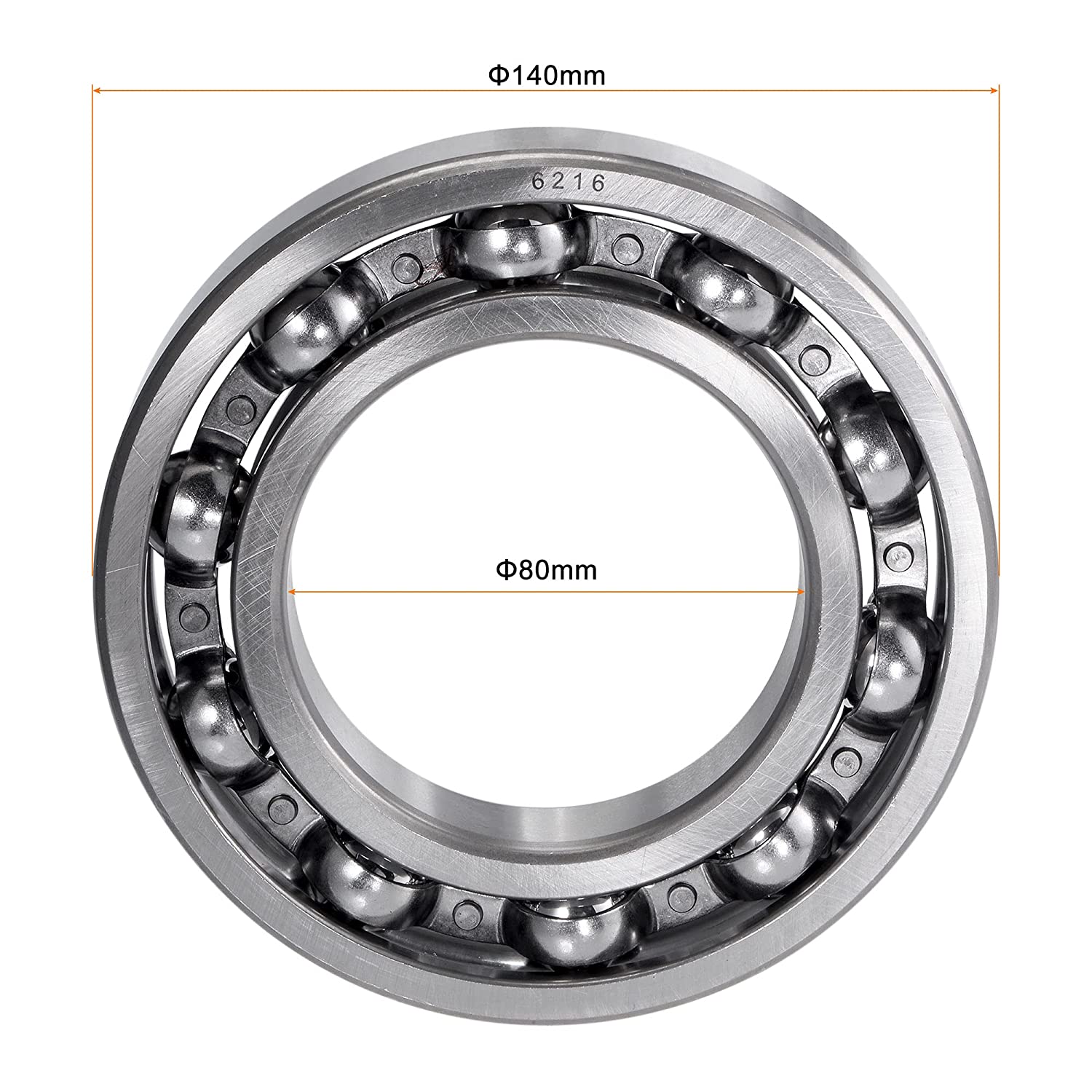 6216-2rs Deep Groove Ball Bearing 80x140x26mm  rodamiento 6216zz 