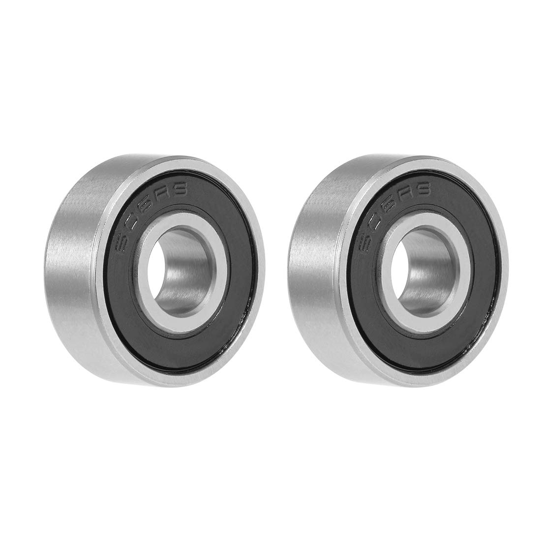 606-2RS Deep Groove Ball Bearing 6mm x 17mm x 6mm High Carbon Steel Z1 Bearings 606zz